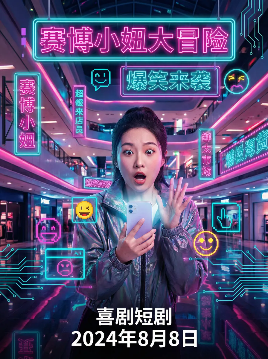 蜜芽188.cnn.蜜芽188cnn忘忧草 搞笑喜剧短剧 - 赛博小妞大冒险海报