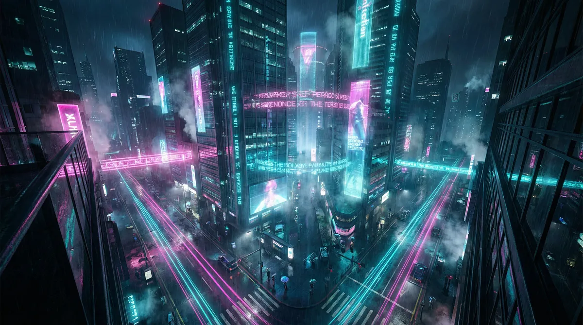 蜜芽188.cnn.蜜芽188cnn忘忧草 竖屏短剧平台首页背景 - 赛博朋克都市夜景